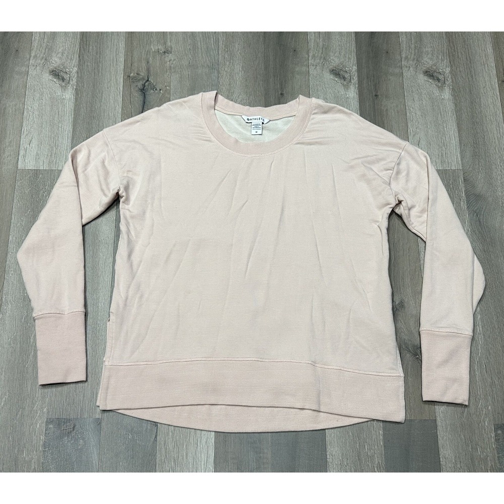 Athleta Women's Casual Long Sleeve Pink Sweatshirt Size M (983972-01)